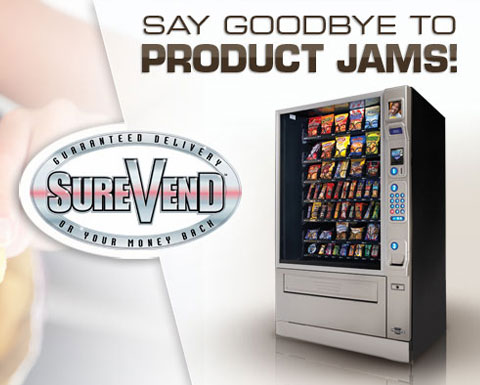 SureVend technology guarantees your product is delivered.