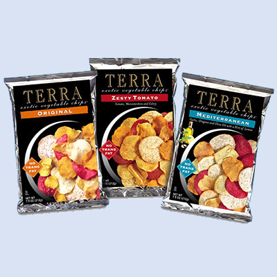 Terra chips pair well with a fresh salad or wrap