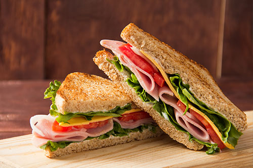 A fresh sandwich from our fresh food vending machines